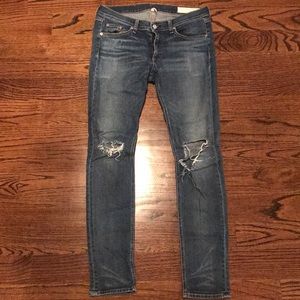 Rag and Bone Ripped Skinny jeans